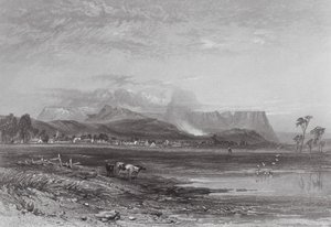 Australia: Perth, Tasmania by Samuel (after) Prout
