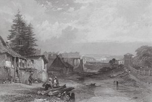 Australia: The Old Tank Stream, Sydney by Samuel (after) Prout