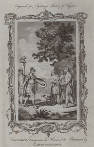 Caractacus betrayed into the Hands of the Romans by Cartismandua by Samuel (after) Wale