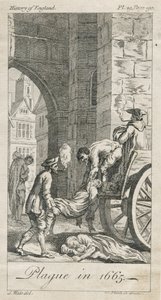 Collecting Plague Victims, Holywell Lane, Shoreditch, London, UK