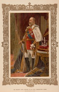 King Edward VII in coronation robes by Samuel Begg