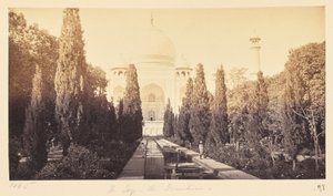Agra; The Taj, from the Fountain by Samuel Bourne