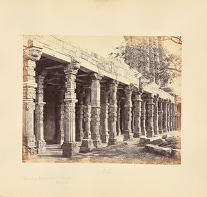Delhi; Colonnade of Hindu Pillars at the Qutub Minar, East Side