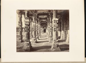 Delhi; The Qutub Minar, Interior View of the Eastern Colonnade