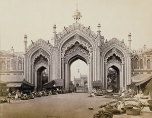 Gateway of the Hoospinbad Bazaar by Samuel Bourne