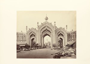 Lucknow; The Gateway of the Hooseinabad Bazaar by Samuel Bourne