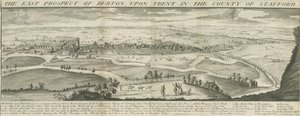 Burton-upon-Trent Bridge and Town by Samuel Buck