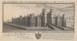 The Southwest View of Hertsmonceux Castle in the County of Sussex by Samuel Buck