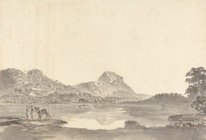 Figures by a Lake