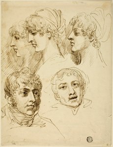 Five Sketches of Heads