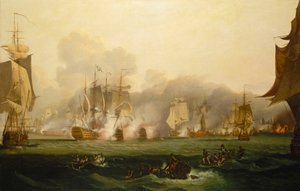 The Battle of Trafalgar, 21 October 1805, Early 19th Century by Samuel Drummond