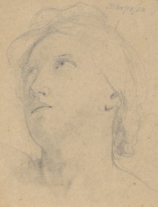 Study for The Judgment of Jupiter (Marpessa, head) by Samuel Finley Breese Morse