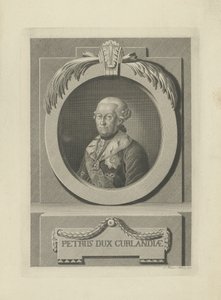Peter von Biron 1724-1800, Duke of Courland and Semigallia, 1781 by Samuel Gottlieb Kuetner