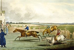Forth Mile, from Steeplechasing (engraved by Charles Hunt)