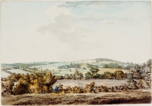 The Old House at the Grange and Barber Wood by Samuel Hieronymous Grimm