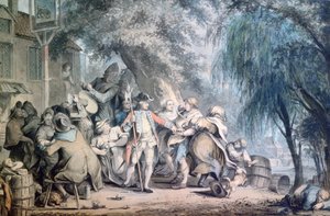 The Recruiting Sergeant, 18th century by Samuel Hieronymous Grimm