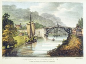 Iron Bridge Across the Severn at Ironbridge, Coalbrookdale, England, Built 1779