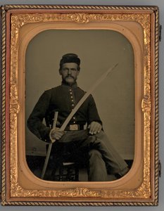 Untitled Portrait of a Seated Soldier with Sabre