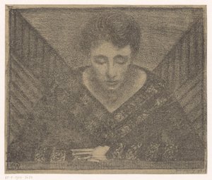 Woman with V-Neck by Samuel Jessurun de Mesquita (signed by artist)