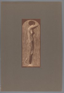 Female Nude Standing (Sorrow) by Samuel Jessurun de Mesquita (signed by artist)