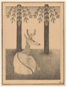Barasingha Deer by Samuel Jessurun de Mesquita