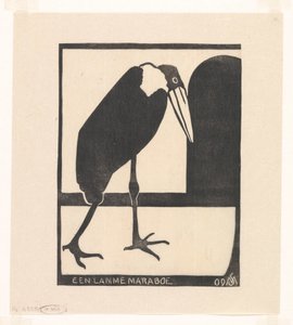 A Lame Marabou by Samuel Jessurun de Mesquita