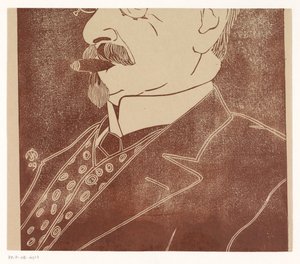 Portrait of an Unknown Man with Cigar by Samuel Jessurun de Mesquita