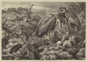 The Heronry at Didlington Park, Norfolk by Samuel John Carter