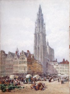 Grande Place, Antwerp by Samuel John Hodson