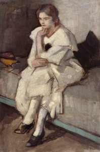 Girl in White Dress by Samuel John Peploe