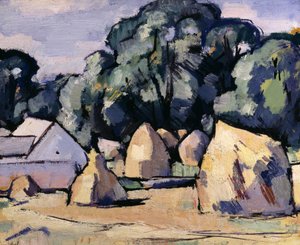Laggan farm buildings near Dalbeattie by Samuel John Peploe