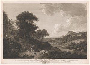 Landscape with Dancing Shepherds by Samuel Middiman