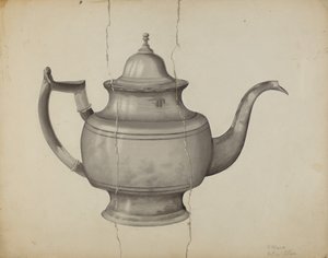 Pewter Teapot by Samuel O. Klein