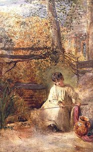 A Boy Fishing by Samuel Palmer
