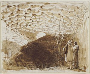 Moonlit Landscape by Samuel Palmer