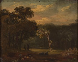 Sketch from Nature in Sion Park by Samuel Palmer