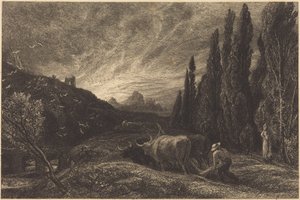 The Early Ploughman by Samuel Palmer