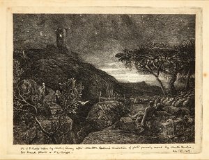 The Lonely Tower by Samuel Palmer