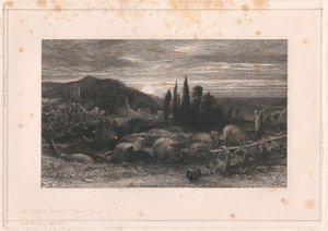 The Rising Moon by Samuel Palmer