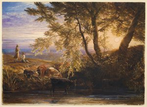 The Setting Sun by Samuel Palmer