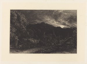 The Weary Ploughman by Samuel Palmer