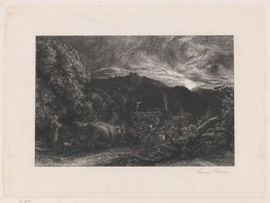 The Weary Ploughman by Samuel Palmer