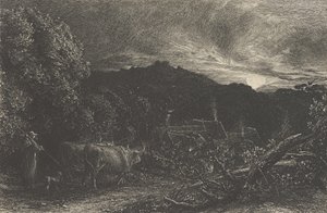 The Weary Ploughman, or The Herdsman, or Tardus Bubulcus, begun 1858 by Samuel Palmer