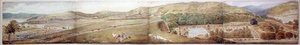 Sketch for a Panorama - The Town of Largs, Ayrshire, July 1856 by Samuel Parlber
