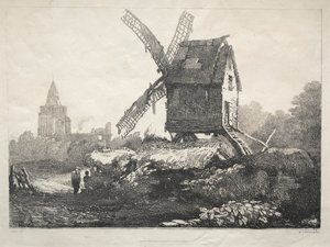A Series of Ancient Buildings and Rural Cottages in the North of England: At Crowland, Windmill