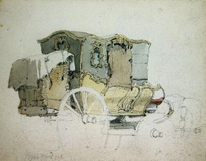 An Ornamental Coach by Samuel Prout
