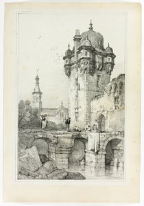 Andernach, from Facsimiles of Sketches made in Flanders and Germany