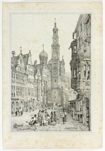 Augsburg, from Facsimiles of Sketches made in Flanders and Germany by Samuel Prout