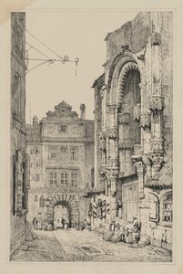 Facsimiles of Sketches Made in Flanders and Germany: Thein Church, Prague by Samuel Prout