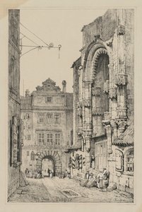 Facsimiles of Sketches made in Flanders and Germany: Thein Church, Prague by Samuel Prout